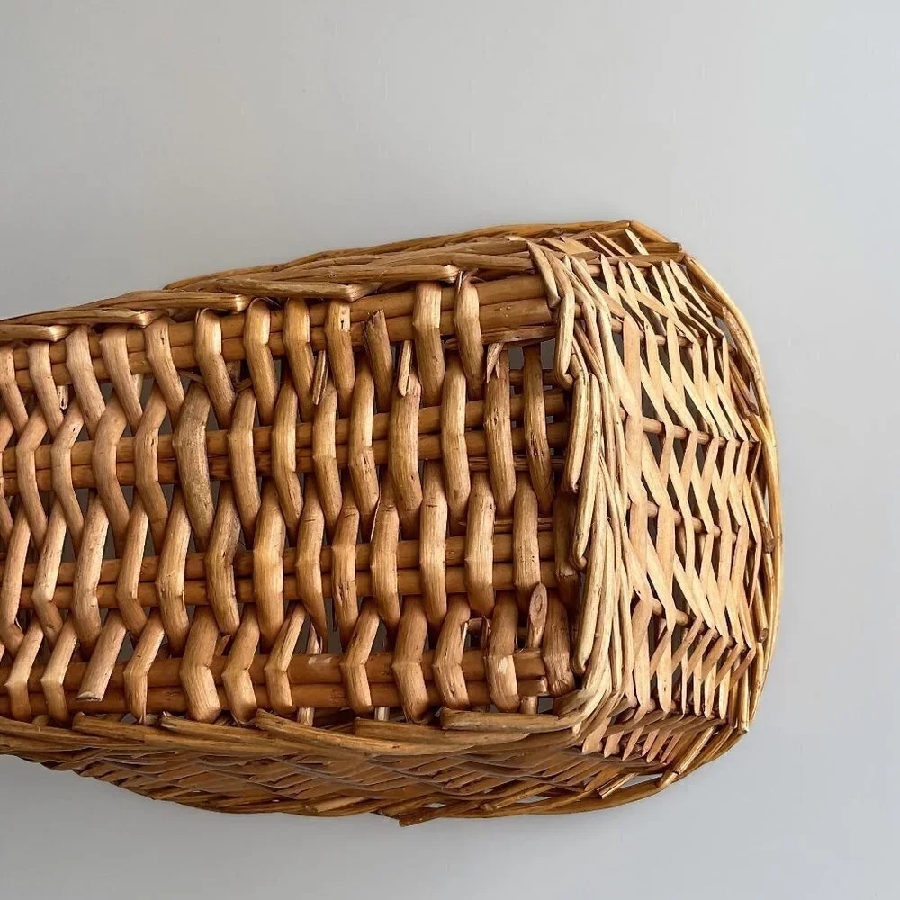 WOVEN RECTANGULAR BASKET HOME DECOR CRAFT DIY